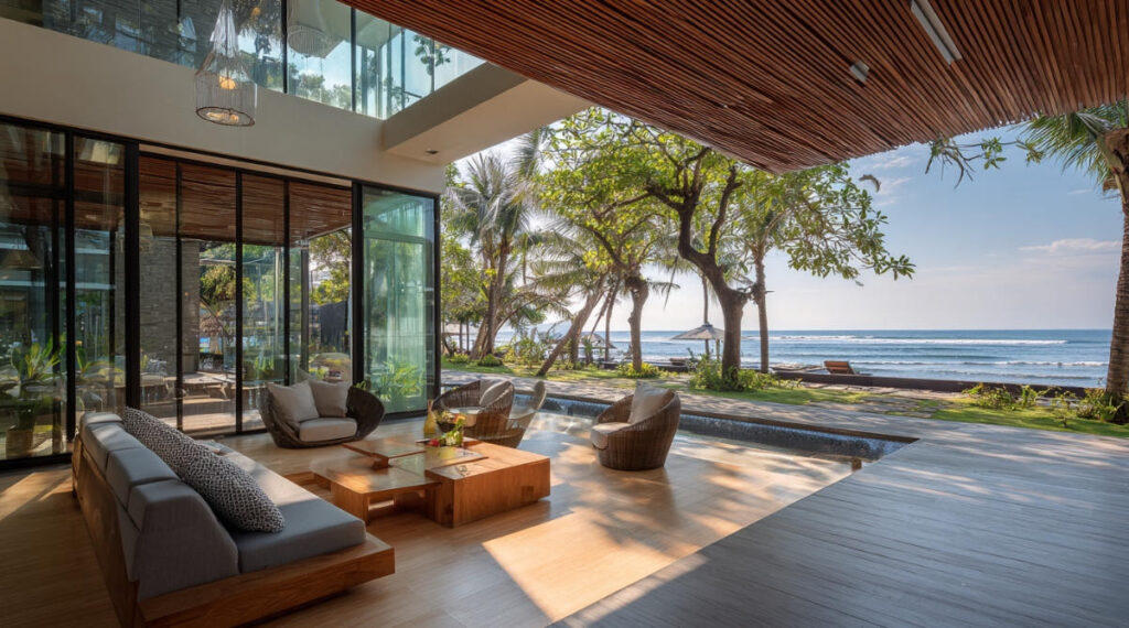 Open living to landscape